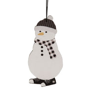 Black & White Sneaker Snowman Ornaments (Set of 2)