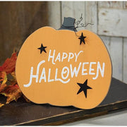 Happy Halloween Pumpkin Easel Sign
