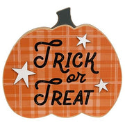 Trick or Treat Pumpkin Easel Sign