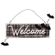 We're All Batty Here Sign Ornament