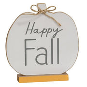 Hello Fall & Happy Fall Pumpkins on Base (Set of 2)