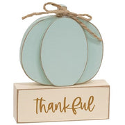 Thankful - Family - Blessed Pumpkin on Base  (3 Count Assortment)