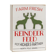 Farm Fresh Reindeer Feed Box Sign