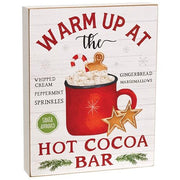 Tis the Season For Hot Cocoa Box Sign  (2 Count Assortment)