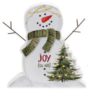 Joy To All Wooden Snowman Sitter