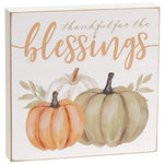 Plentiful Blessings Watercolor Box Sign  (2 Count Assortment)