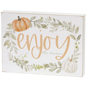 Welcome Fall Watercolor Box Sign  (2 Count Assortment)