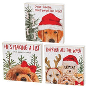Don't Forget the Dogs Mini Box Sign  (3 Count Assortment)