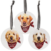 Winter Wonder-Lab Round Ornament  (3 Count Assortment)