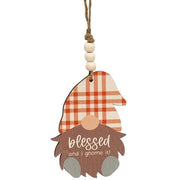 Thankful/Grateful/Blessed Gnome Ornament  (3 Count Assortment)