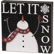 Baby It's Cold/Let It Snow Box Sign  (2 Count Assortment)