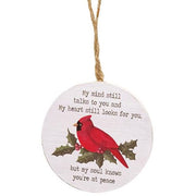 We Loved You Dearly Round Cardinal Ornament  (2 Count Assortment)