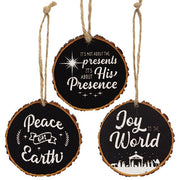 Nativity Wood Slice Ornament  (3 Count Assortment)