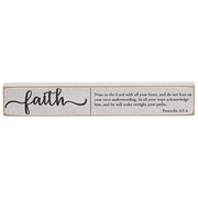 Faith - Hope - Love Bible Verse Mini Stick  (3 Count Assortment)