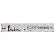 Faith - Hope - Love Bible Verse Mini Stick  (3 Count Assortment)