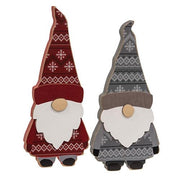 Layered Wooden Sweater Gnome Sitter  (2 Count Assortment)