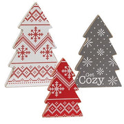 Get Cozy Sweater Christmas Tree Sitters (Set of 3)