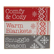 Comfy & Cozy Sweater Block  (3 Count Assortment)