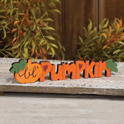 Lil Pumpkin Wooden Cutout Word Sitter