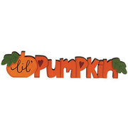 Lil Pumpkin Wooden Cutout Word Sitter