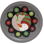 Snowman Penny Mat Plate  (2 Count Assortment)