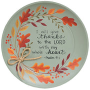 Thanks to the Lord Autumn Leaves Plate