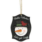 Let's Get Cozy Snowman Ornament  (3 Count Assortment)