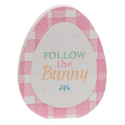 Follow the Bunny Wooden Egg Sitter  (3 Count Assortment)