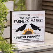 Retro "Two Old Crows" Farmer's Market Box Sign
