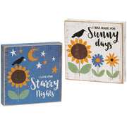 Sunny Days/Starry Nights Square Block  (2 Count Assortment)