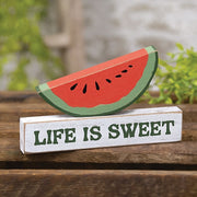 Stacking "Life is Sweet" & Watermelon Block (Set of 2)