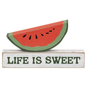 Stacking "Life is Sweet" & Watermelon Block (Set of 2)