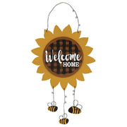 Welcome Home Sunflower & Bees Hanger