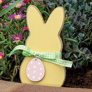 Yellow Peep Bunny Sitter with Easter Egg Ribbon