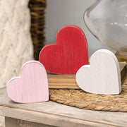 Distressed Wooden Heart Bundle (Set of 3)