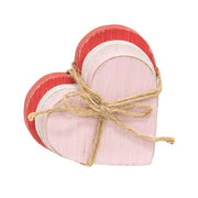 Distressed Wooden Heart Bundle (Set of 3)