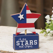 Oh My Stars and Stripes Americana Star on Base