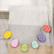 Wooden Easter Egg Mini Garland