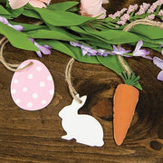 Carrot - Bunny - Easter Egg Wooden Ornaments (Set of 3)