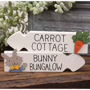 Carrot Cottage/Bunny Bungalow Arrow Sitter  (2 Count Assortment)