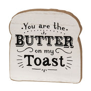 Butter On My Toast Block Sitter  (2 Count Assortment)