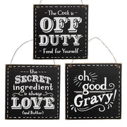 Oh Good Gravy! Square Hanger  (3 Count Assortment)