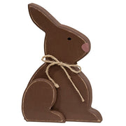Large Distressed Wooden Chunky Sitting Bunny  (2 Count Assortment)