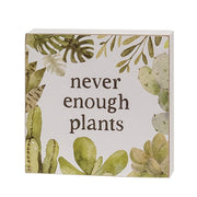 Plants Are My Therapy Box Sign  (2 Count Assortment)