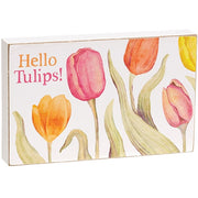 Happy Spring Tulip Box Sign  (3 Count Assortment)