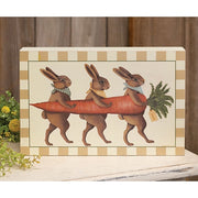 1st Place Carrot Bunny Trio Box Sign