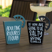 Tequila Words Block Sitter  (2 Count Assortment)