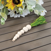 Natural Wooden Beaded Carrot