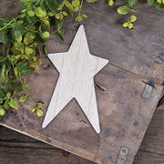 Unfinished Wooden Primitive Star - 6"