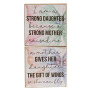 Strong Mother Butterfly Square Block  (2 Count Assortment)